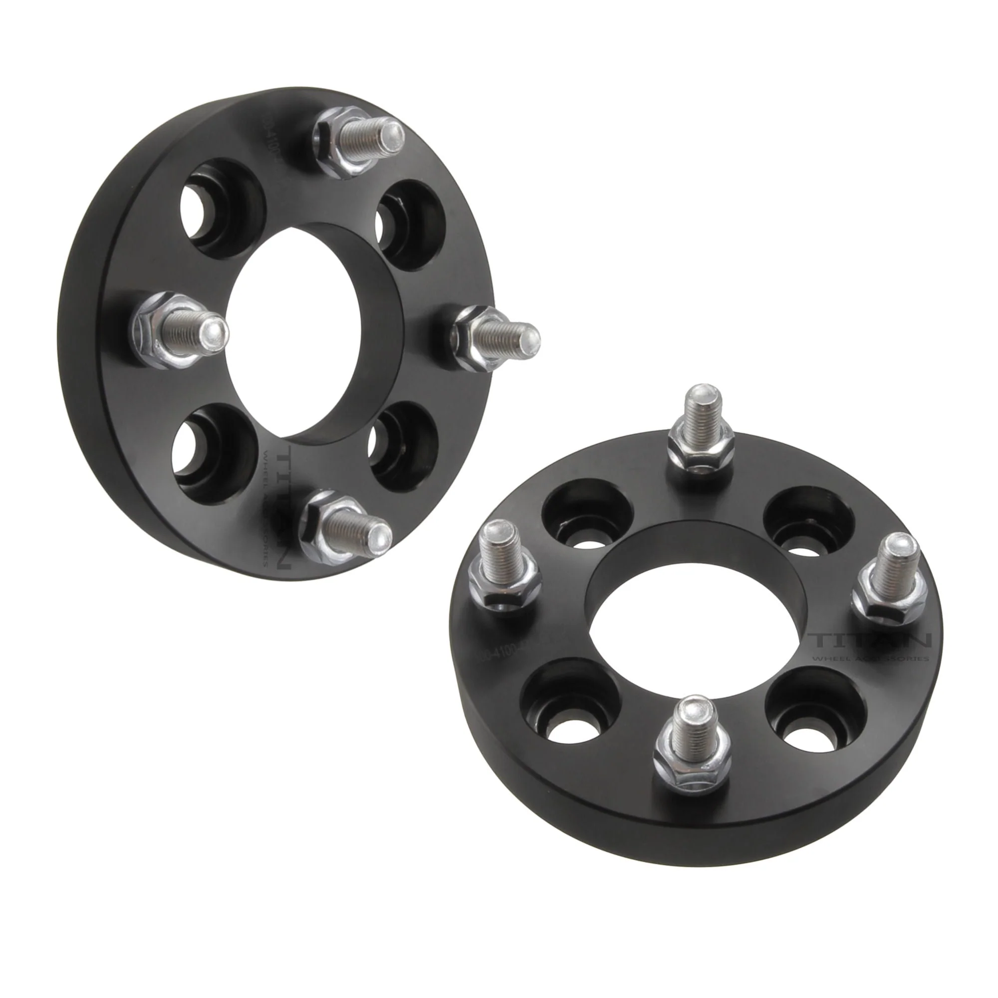1" (25mm) 4x100 to 4x114.3 Wheel Adapters for Honda Civic Acura Integram Mazda Miata | 12x1.5 Studs | - Image 2
