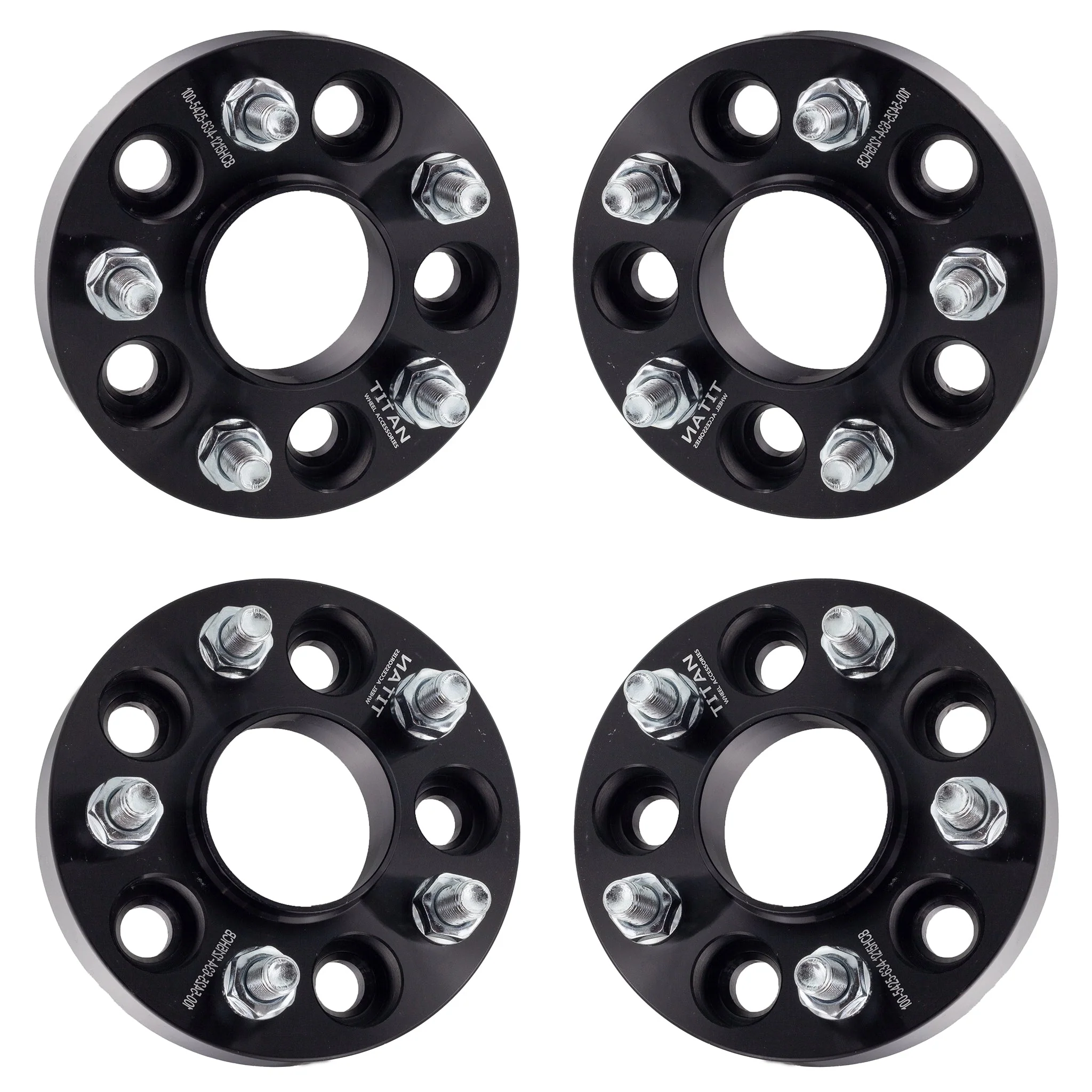 1" (25mm) Wheel Spacers for Ford Bronco Sport Escape | 5x4.25 (5x108) | 63.4 Hubcentric | 12x1.5 Studs |