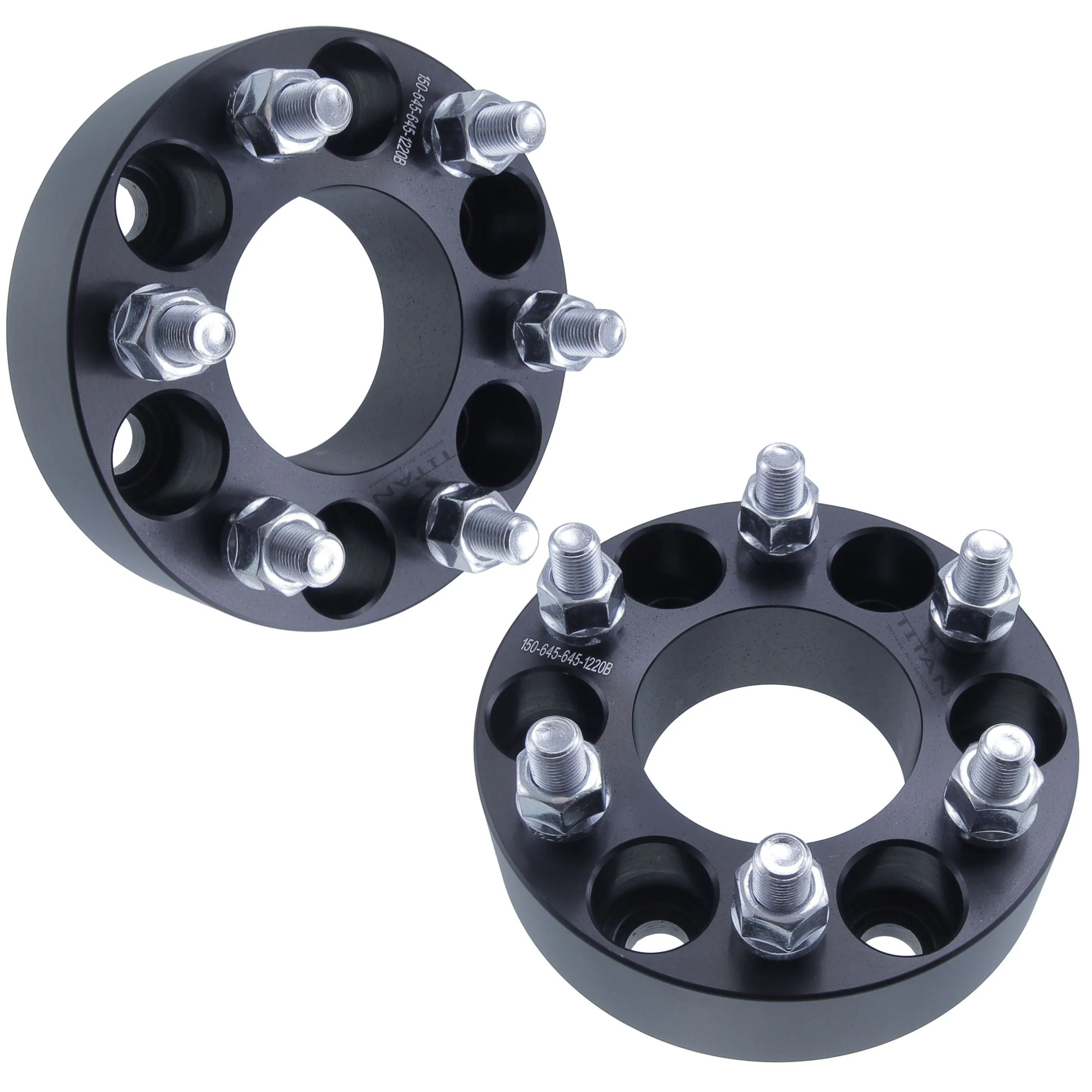 1" (25mm) Wheel Spacers for Nissan Frontier Pathfinder Xterra | 6x4.5 | 12x1.25 Studs | - Image 2
