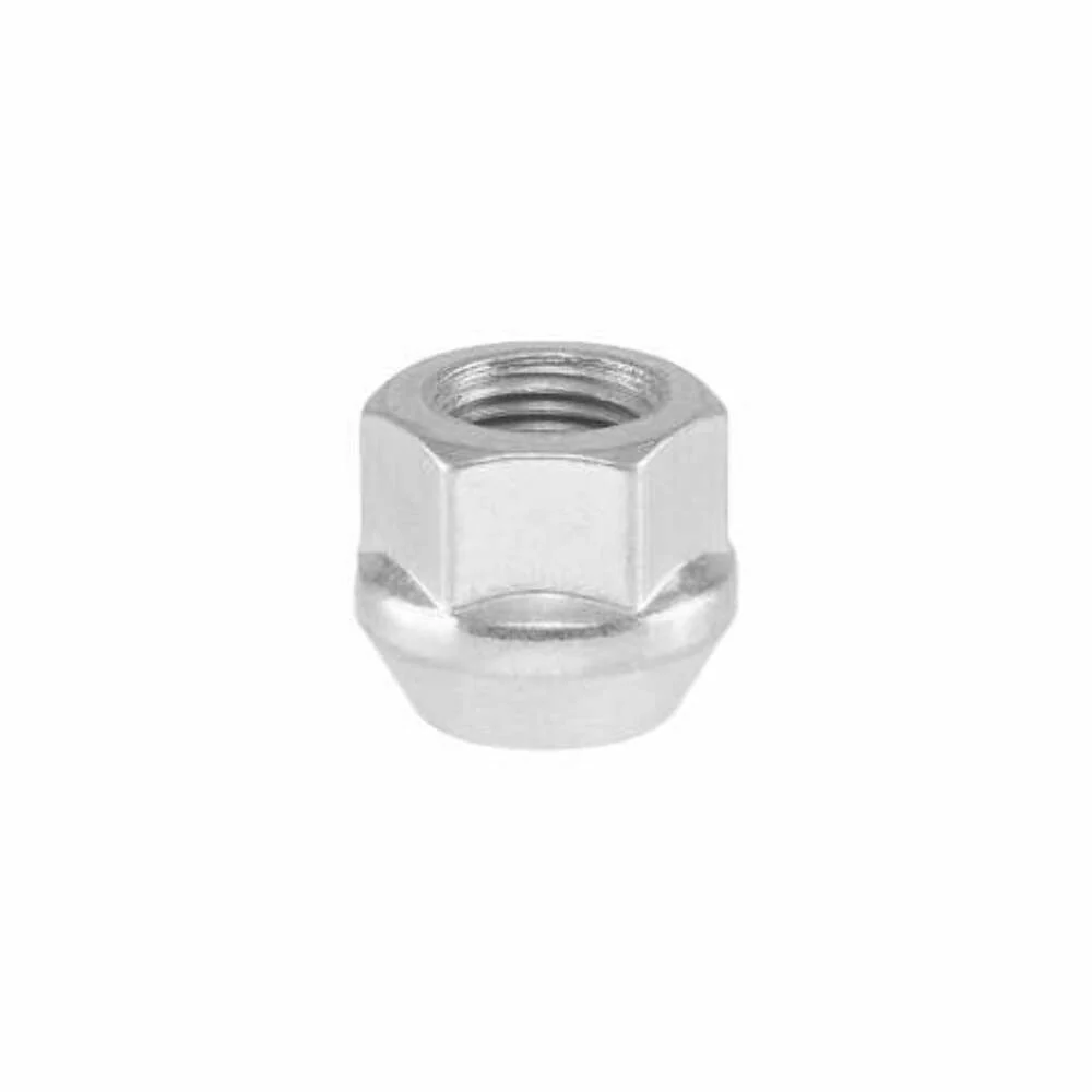 14x1.5 Open Bulge Acorn 13/16 Head Silver Lug Nuts