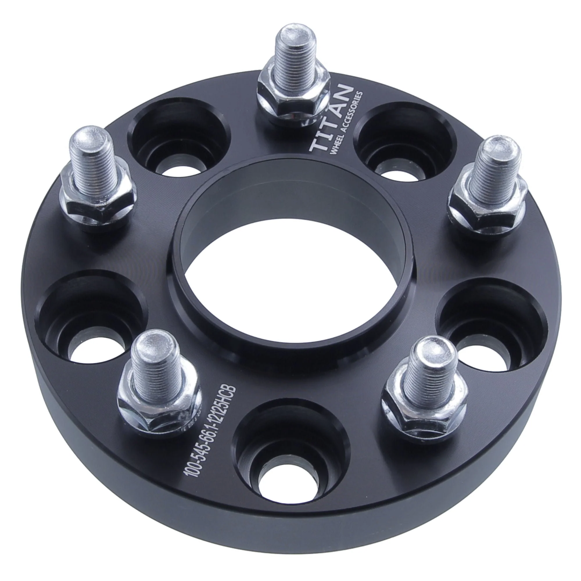 25mm (1") Wheel Spacers for Nissan Infiniti Q50 G35 G37 350Z 370Z Altima | 5x114.3 | 12x1.25 Studs | 66.1 Hubcentric | - Image 3