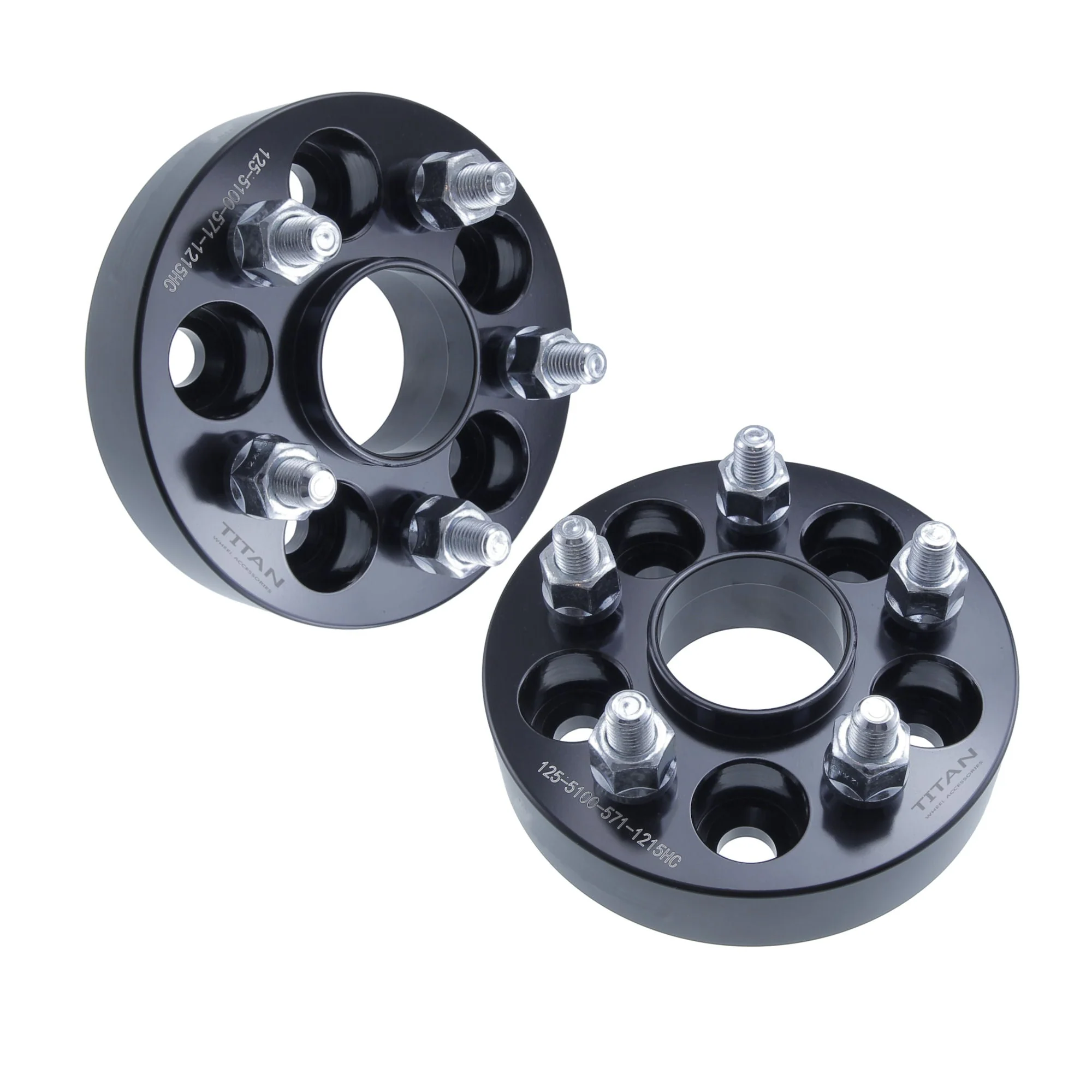 38mm (1.5") Wheel Spacers for VW Golf Jetta Beetle Audi TT | 5x100 | 57.1 Hubcentric |12x1.5 Studs | - Image 2