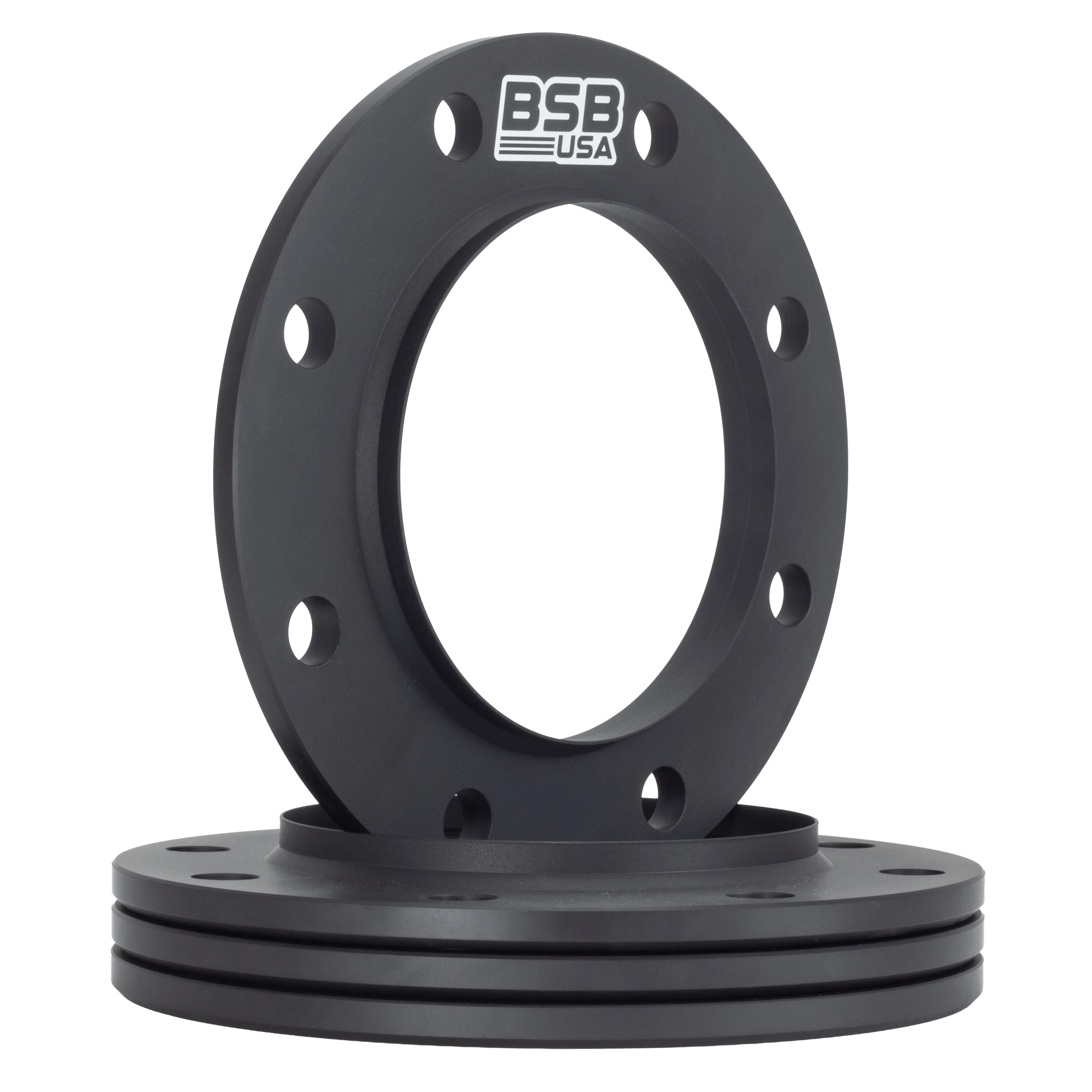 American Made 3/8" 8x170 Wheel Spacers For Ford F-250 F-350 - Hubcentric, 124.9mm Hub, Black, Made in the USA - Image 4